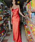 Rachel Gilbert Skyla Gown in Cherry Size 8 - 8 / Red - Dresses