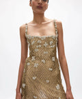Rachel Gilbert Solana Mini in Gold - Dresses
