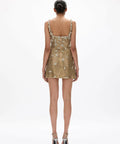 Rachel Gilbert Solana Mini in Gold - Dresses