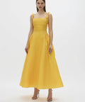 Rachel Gilbert Sophia Strap Dress Gold - Dresses