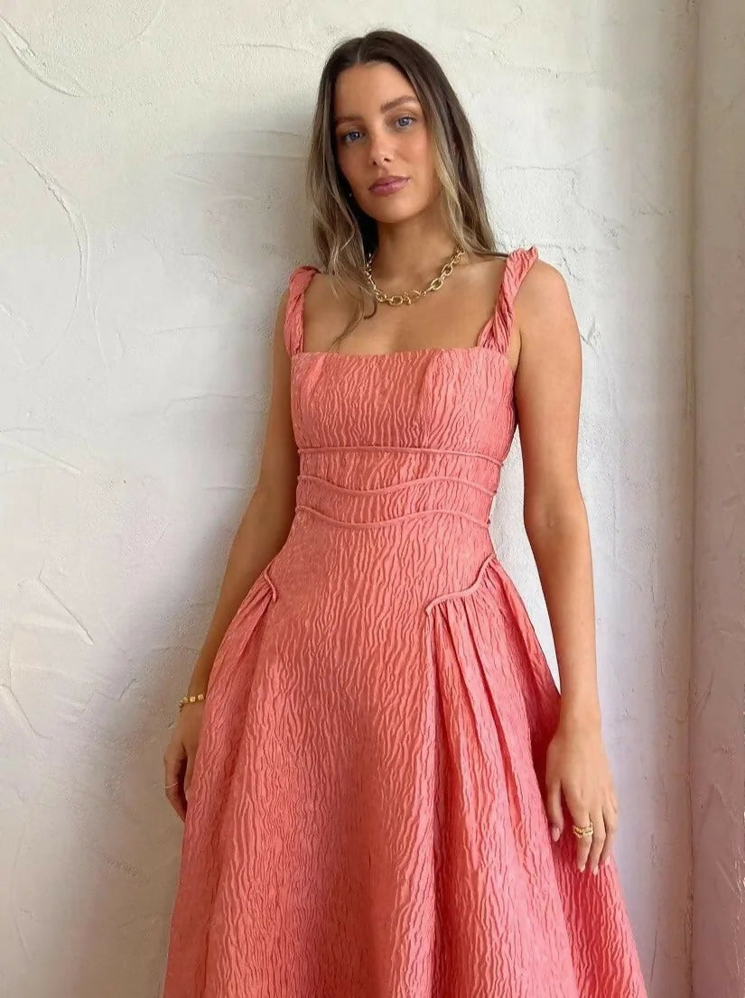 Rachel Gilbert Sophy Strap Dress In Pink Size 6 | Passion Rachel Gilbert Sophy Strap Dress In Pink Size 6 | Passion