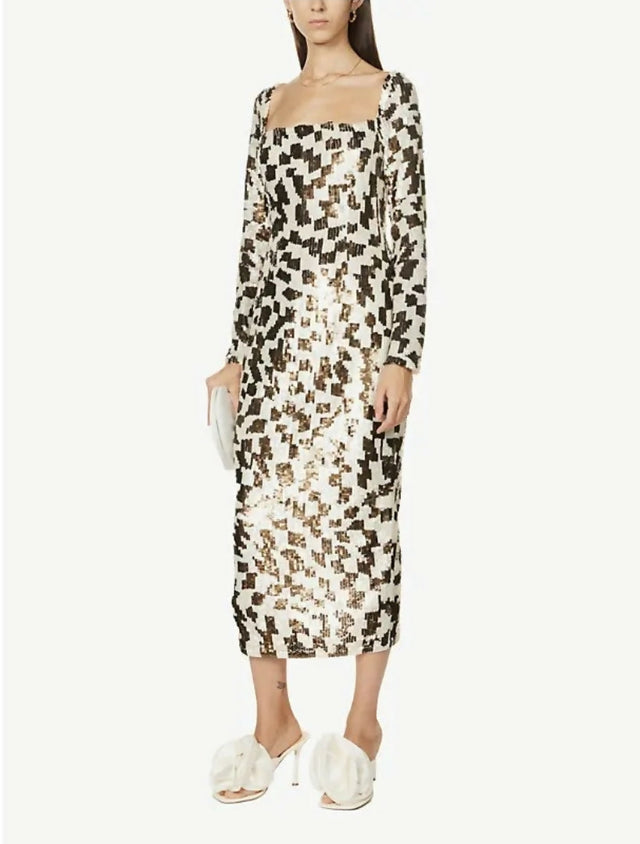 Rachel Gilbert Teddi Gown Brown 3/AU12 - 12 / Brown/White