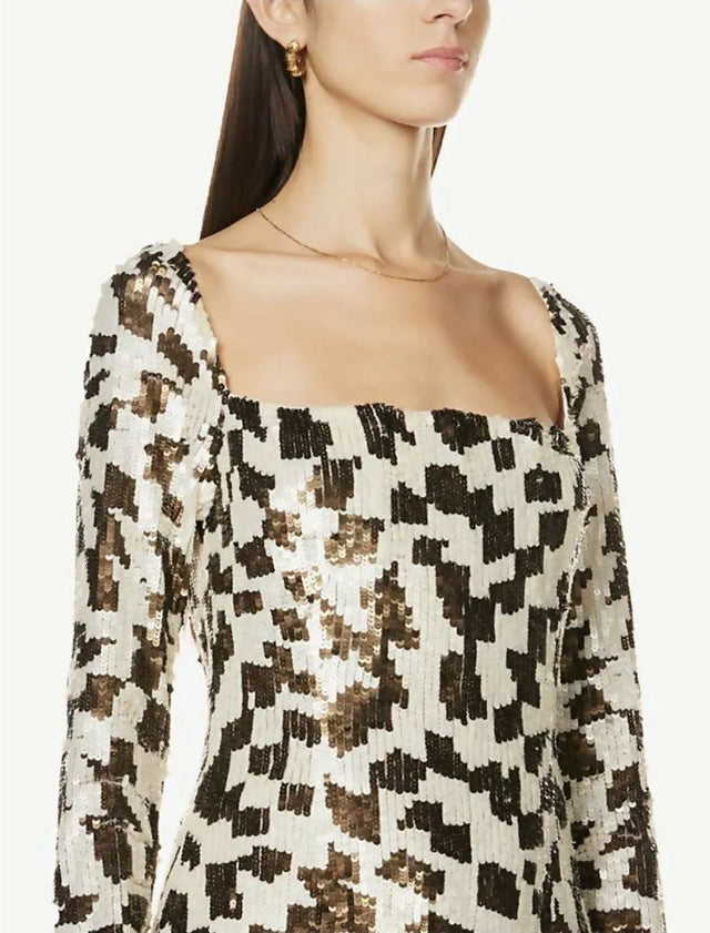 Rachel Gilbert Teddi Gown Brown 3/AU12 - 12 / Brown/White