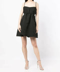 Rachel Gilbert Theo Mini Black Dress - 12 / Black - Dresses
