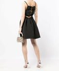 Rachel Gilbert Theo Mini Black Dress - 12 / Black - Dresses