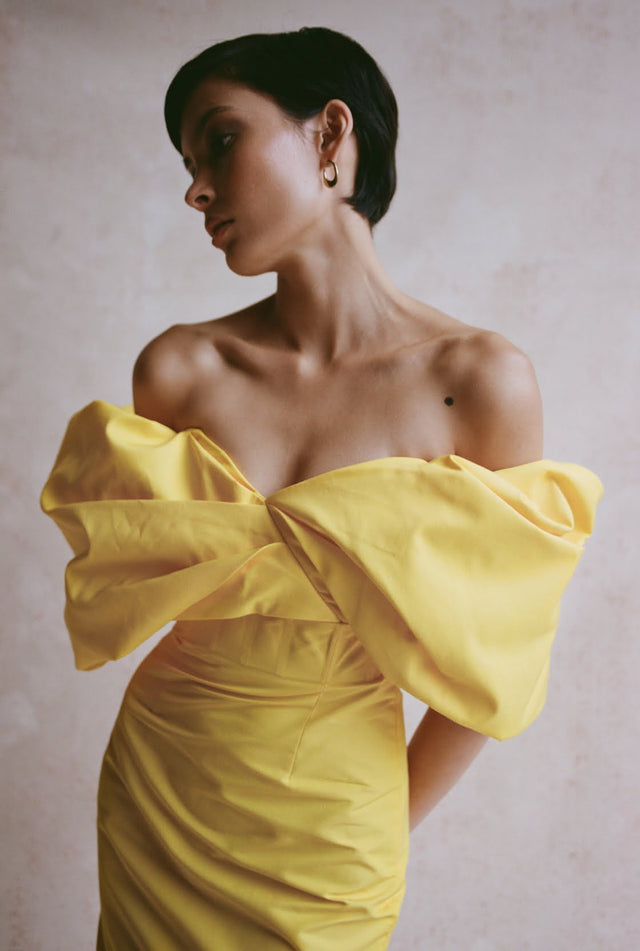 Rachel Gilbert Xavier Dress - Yellow - 8 / Yellow - Dresses