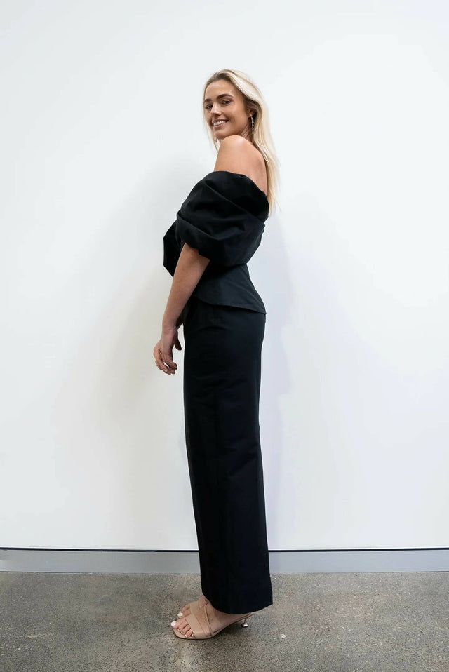 Rachel Gilbert Xavier Gown Black Dress - 12 / Black - Dresses