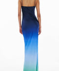 Rat and Boa Beliza Maxi Gown - 8 / Blue - Dresses