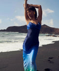 Rat and Boa Beliza Maxi Gown - 8 / Blue - Dresses