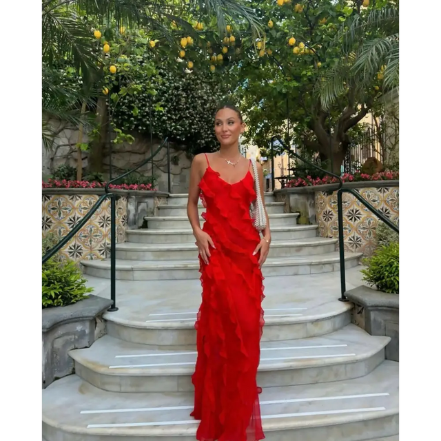 Rat and Boa Cecelia Dress - 6 / Red - Dresses