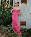 Rat and Boa Cerise Maxi Gown - 8 / Pink - Dresses