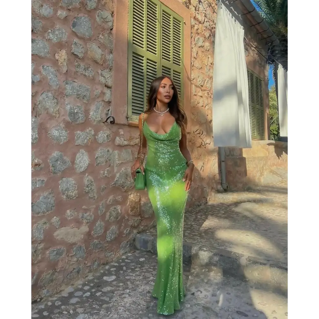 Rat and Boa Gaia Dress - 6 / Green - Dresses