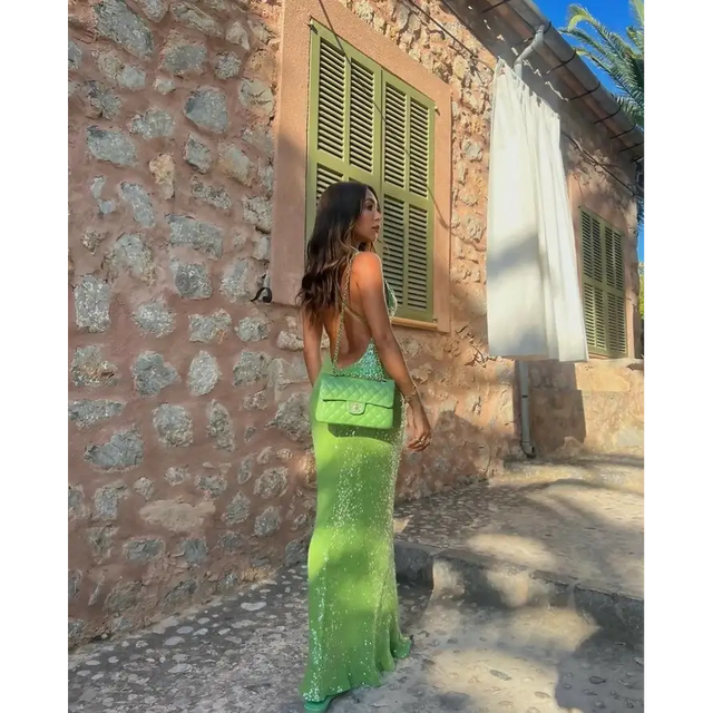 Rat and Boa Gaia Dress - 6 / Green - Dresses