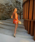 Rat and Boa Malika Dress - 8 / Orange - Dresses