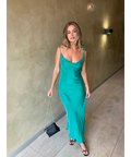 Rat and Boa Ophelia Gown in Emerald - 6 / Emerald - Dresses