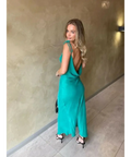 Rat and Boa Ophelia Gown in Emerald - 6 / Emerald - Dresses