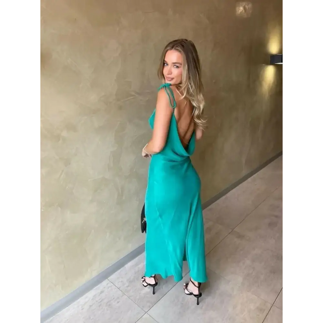 Rat and Boa Ophelia Gown in Emerald - 6 / Emerald - Dresses