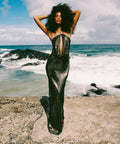 Rat and Boa Solar Maxi Dress - 6 / Black - Dresses
