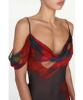 Rat & Boa Adriana Dress in Abstract Floral Print - Dresses