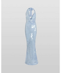 Rat & Boa Anais Maxi Dress Blue Sequin Size XXS XS S M & L - Dresses