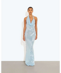 Rat & Boa Anais Maxi Dress Blue Sequin Size XXS XS S M & L - Dresses