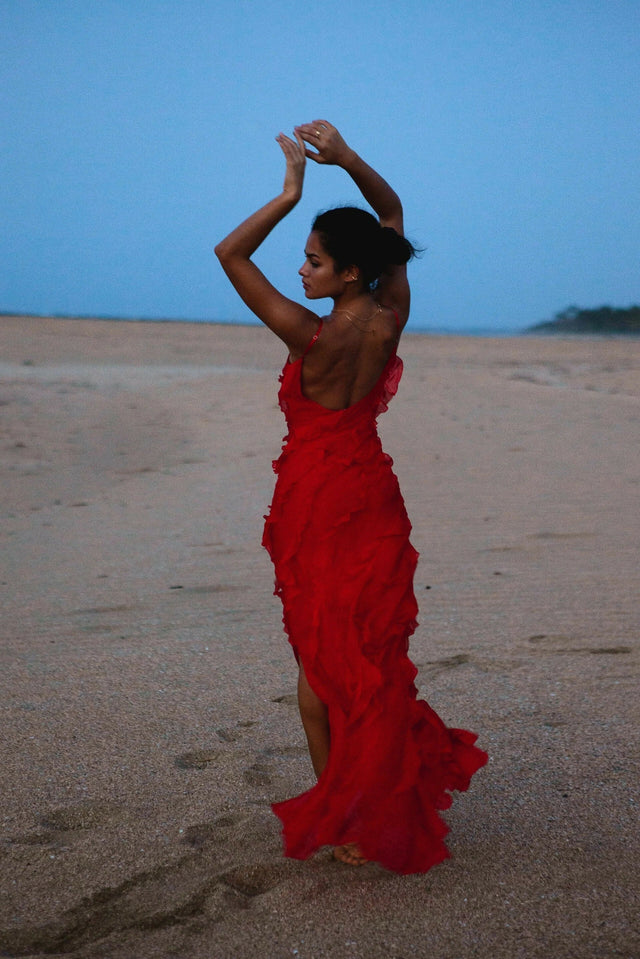 Rat & Boa Cecelia Dress - 8 / Red - Dresses