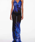 Rat & Boa - Rat & Boa Coralina Maxi Blue Backless Dress