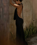 Rat & Boa Donyale Silk Maxi Dress in Black - Dresses