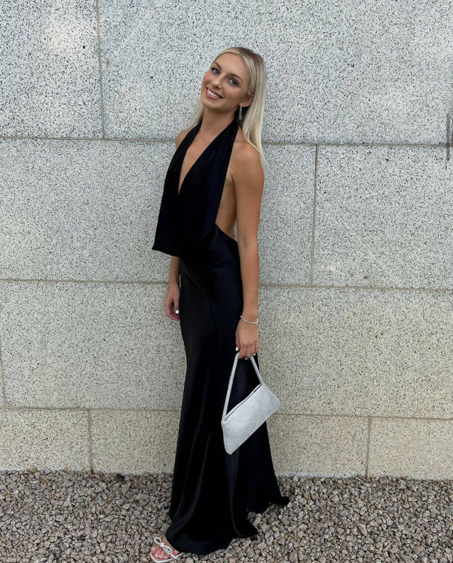 Rat & Boa Donyale Silk Maxi Dress in Black - Dresses