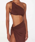 Rat & Boa Isamaya Dress - Brown / 8 - Dresses