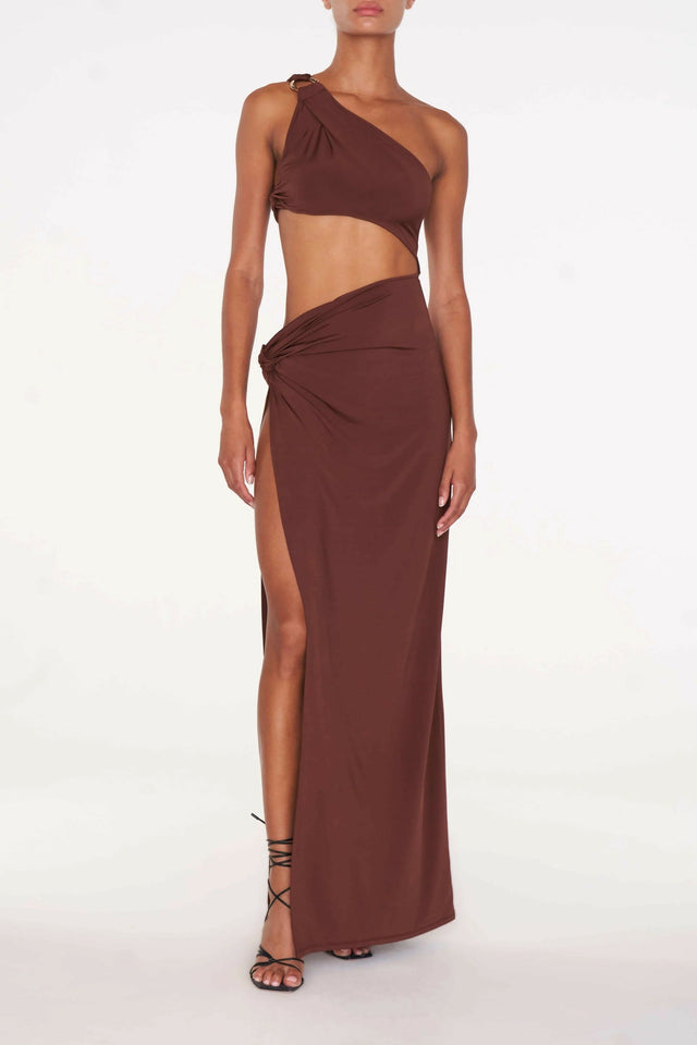 Rat & Boa Isamaya Dress - Brown / 8 - Dresses