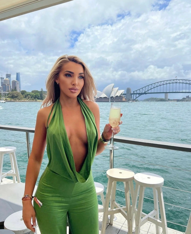 Rat & Boa Juliana Jumpsuit - 6 / Green - Jumpsuits