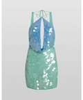 Rat & Boa Kiki Mini Dress Green Sequin Size XS & M - Dresses