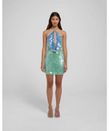 Rat & Boa Kiki Mini Dress Green Sequin Size XS & M - Dresses