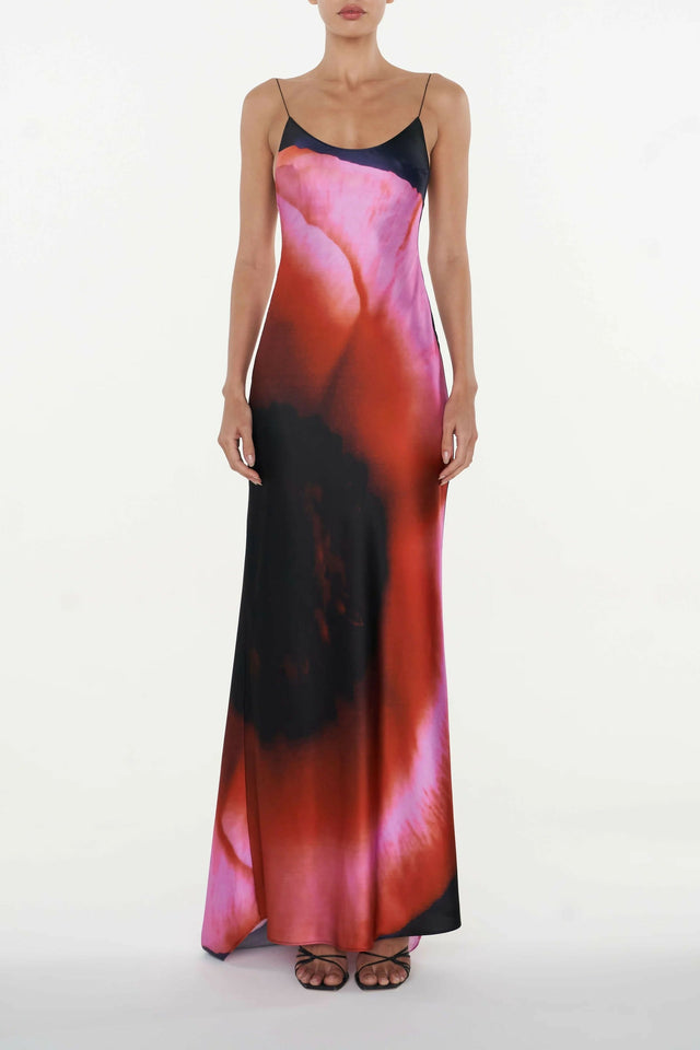 Rat & Boa Solaris Silk Maxi Dress - 8 / Multi - Dresses