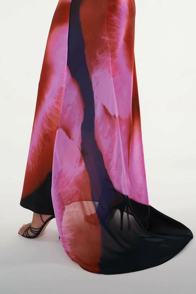 Rat & Boa Solaris Silk Maxi Dress - 8 / Multi - Dresses