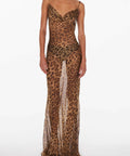 Rat & Boa Valentina Dress - Leopard - 8 / Print - Dresses