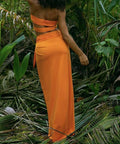 Rat & Boa Zeta Top and Oriana Skirt - 8 / Orange - Outfit Sets