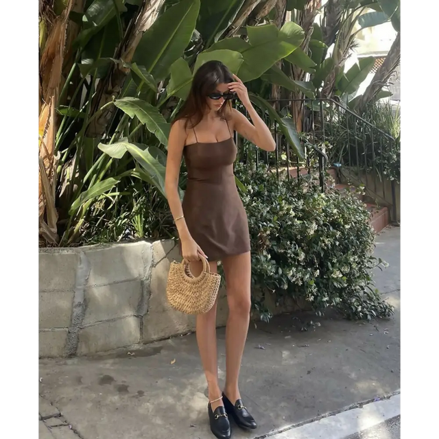 Realisation Par The Christy In Chocolate Brown Size S