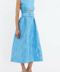Rebecca Vallance Aegir Midi Dress - 10 / Blue - Dresses