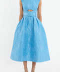 Rebecca Vallance Aegir Midi Dress - 10 / Blue - Dresses