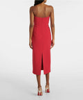 Rebecca Vallance Akari Strapless Midi Dress Red Size 8 - 8 / Red - Dresses