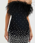 Rebecca Vallance Anelise Mini Dress - 14 / Black - Dresses
