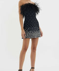 Rebecca Vallance Anelise Mini Dress - 8 / Black - Dresses