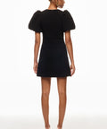 Rebecca Vallance Aubree Flower Black Mini Dress - 6 - Dresses