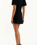 Rebecca Vallance Aubree Flower Mini Dress in Black Size 8 10 - Dresses