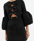 Rebecca Vallance Augustine Bow Mini Dress - Dresses