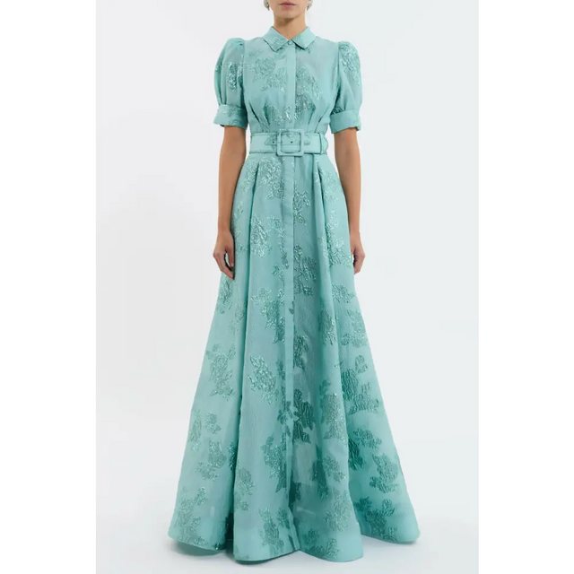 BENETTE_S_S_GOWN_RVBR-1010_TEAL_FRONT