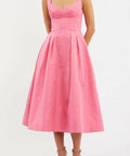 Rebecca Vallance Carmelita Midi Dress Pink Size 14 - 14 / Pink - Dresses
