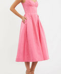 Rebecca Vallance Carmelita Midi Dress Pink Size 14 - 14 / Pink - Dresses